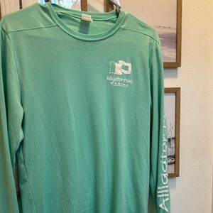 Alligator Point Marina Green Long Sleeve Shirt